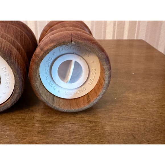 Teak Modern Salt & Pepper Shakers Pede, Designed by Peter Dienes, Holland, 1960s - Picture 2 of 5